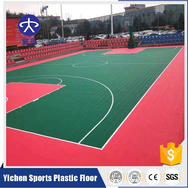 山西陽泉籃球場(chǎng)室外PVC地板卷材